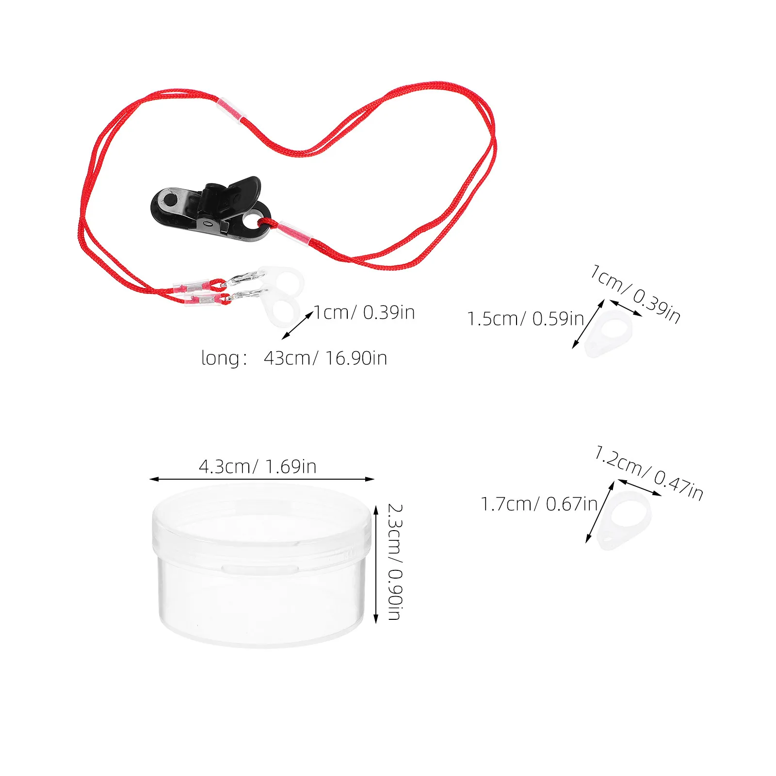 Hearing Amplifier Anti-Loss Lanyard Fastening Clip Lightweight Portable Design for Daily Use and Outdoor Activities - view 2