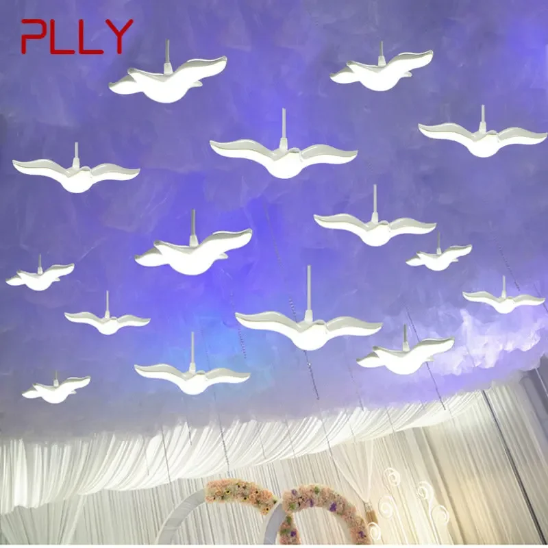 

PLLY Road Lead Wedding LED Flying Birds and Seagulls Wedding Hanging Acrylic Lights Decoration Party Stage