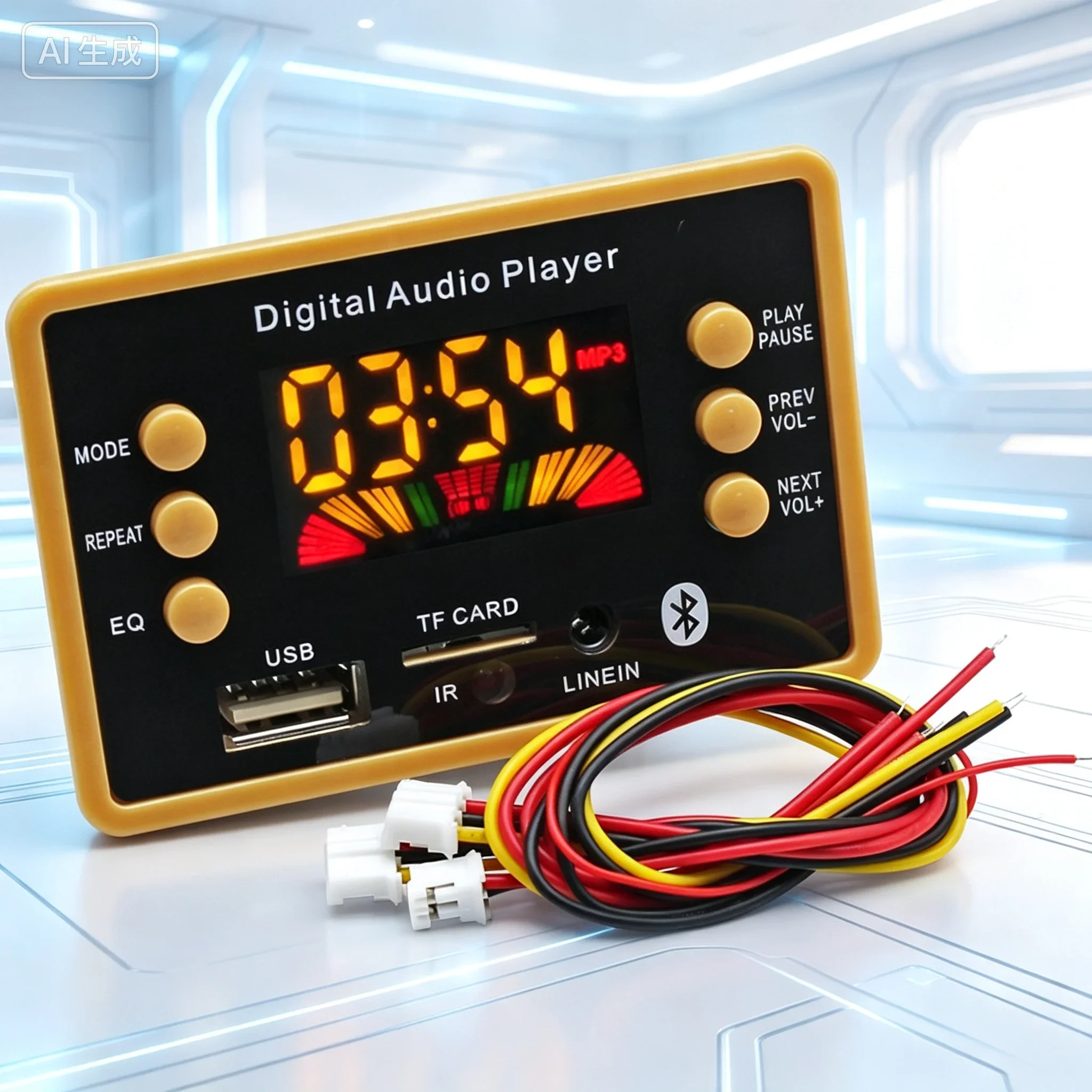 for Lossless Bluetooth MP3 Decoder Board TF Card U‑Disk WMA WAV FLAC APE Audio Decoder FM Radio Module