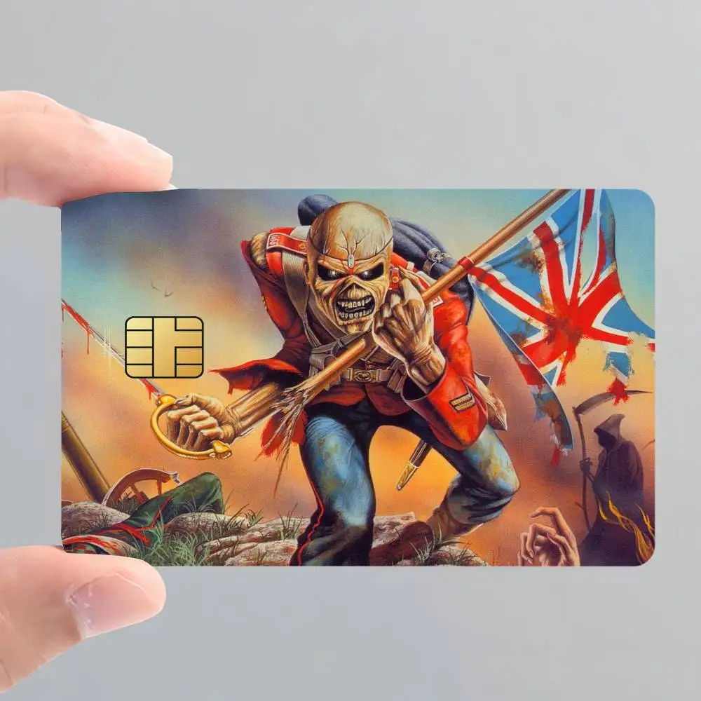 Band I-IRON M-MAIDEN Credit Card Skin Stickers for Bank Card Bus Metro Card Sticker Waterproof Gift