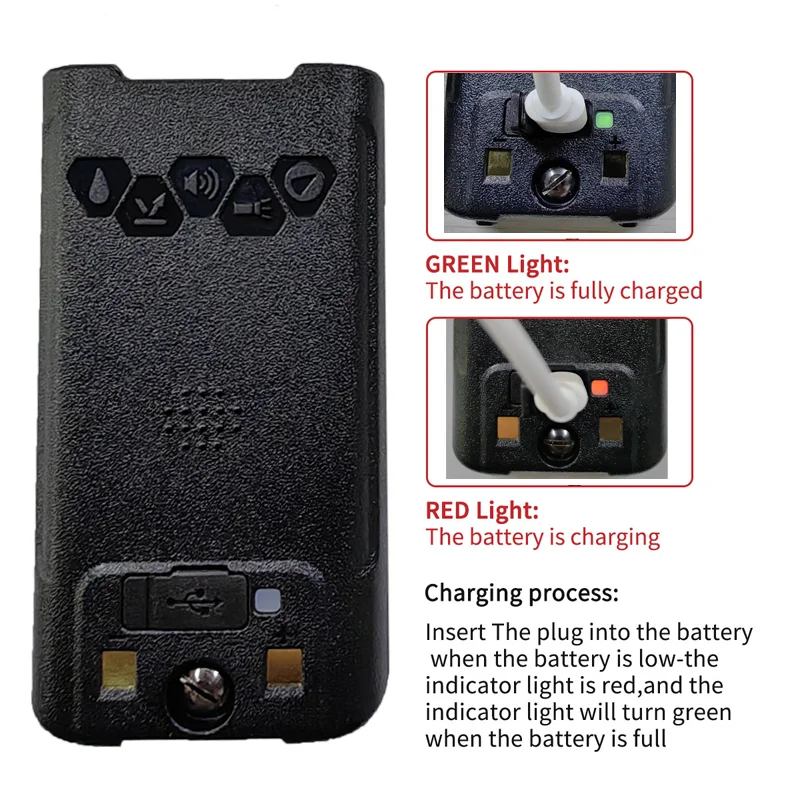Baofeng UV S22 PRO V2 IP68 Waterproof 10W Power Walkie Talkie Type-C Charger FM Radio UHF VHF Long Range Upgrade UV-9R Plus