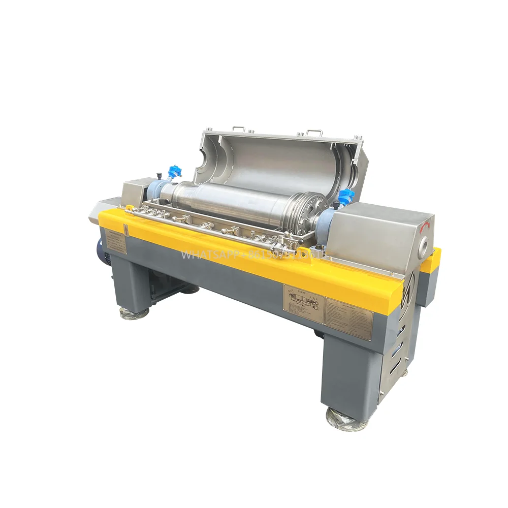 Centrífuga decantadora industrial de alta velocidad para tratamiento de aguas residuales, equipo de separación para un deshidratación eficiente de lodos