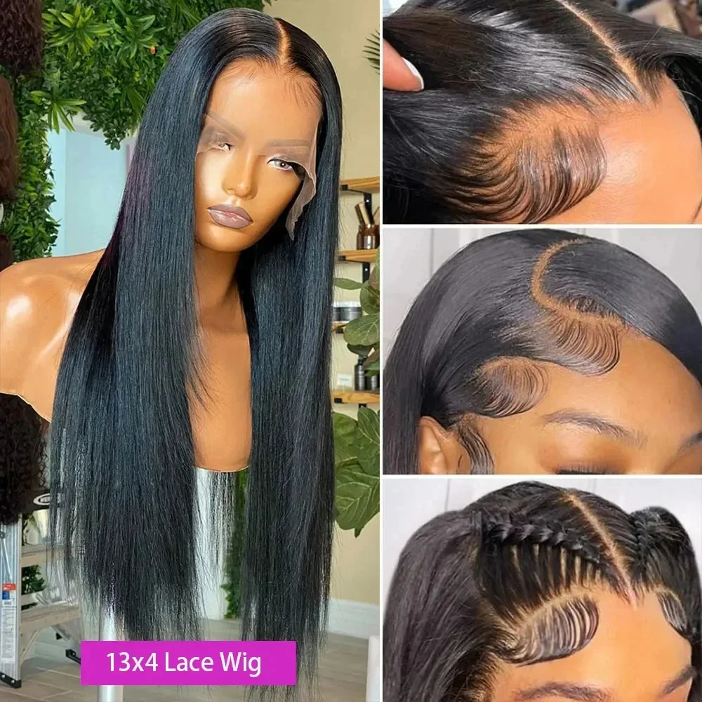 250 الكثافة مستقيم Hd شفاف 13x6 Hd الدانتيل الجبهة خصلات الشعر المستعار الإنسان البرازيلي 13x4 الدانتيل الباروكة الأمامية قبل قطعها للنساء