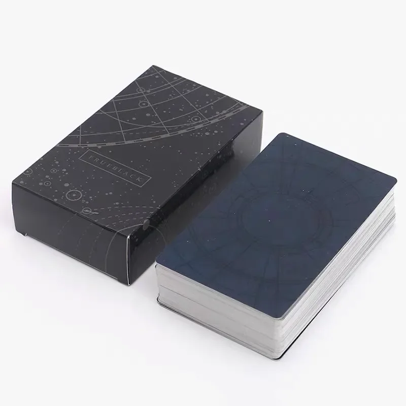 بطاقات التارو السوداء Vetro Cards Tower Board Game Cards taluo جماليات ألعاب لوحة أوراكل الناعمة #5