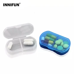 2 Grids Mini Pill Box Portable Pills Medicine Drugs Case Box Secret Stash Pill Container Tool