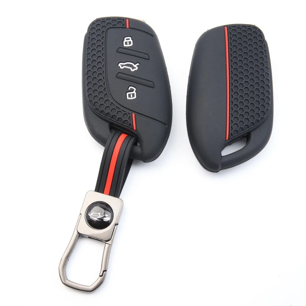 For MG 4 2023 Mg4 Ev MG HS GT ZS EV ZX MG5 MG6 3 Buttons Silicone Fob Key Cover Case Keychain for Roewe RX3 RX5 RX8 ERX5 I6 I5