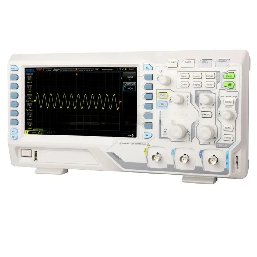 DS1102Z-E 100MHz Digital Oscilloscope 2 analog channels 7 Inch LCD Digital Oscilloscope Input Signal Generator 1GSa/s Sampling