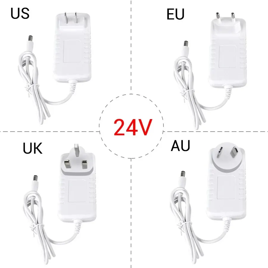 AC 100-240V do DC 12V 24V 1A 2A 3A Sterownik LED Transformator 12V Zasilacz impulsowy Ładowarka do taśm LED