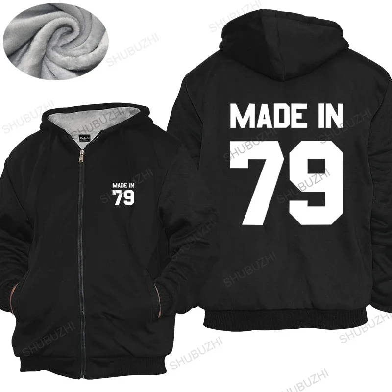 Homme hoodies winter men thick hoody Made In '79 - Mens thick hoody 42th Birthday - Present - Gift -1979 Mens thick hoody