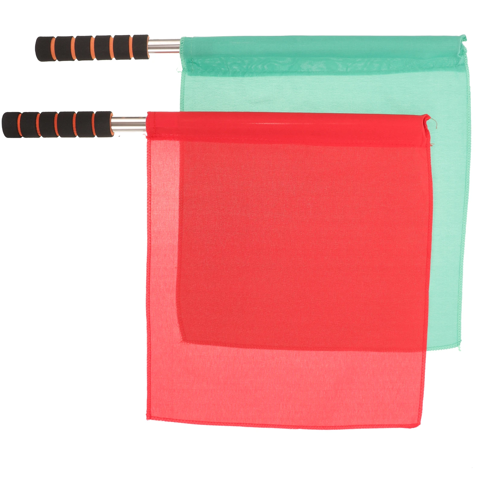 

2Pcs Referee Flags Lightweight Comfortable Grip Perfect for Soccer Football Rugby Field Hockey Training Sports Equipment