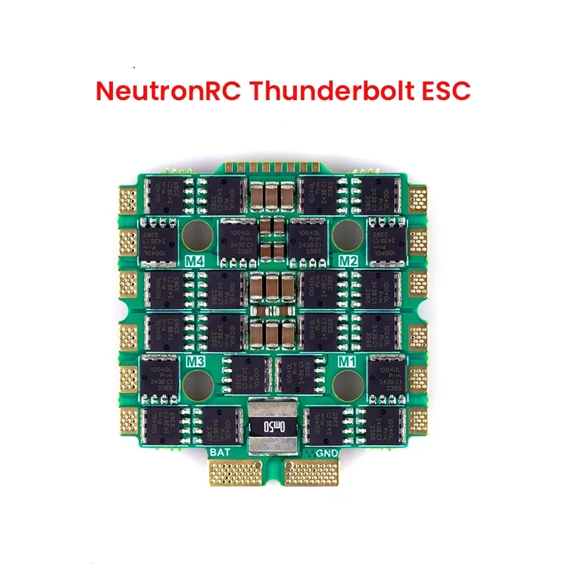 RoRuSNeutronRC Thunderbolt ESC Racing-Specific 20-Hole AM32 4-in-1 Electronic Speed Controller
