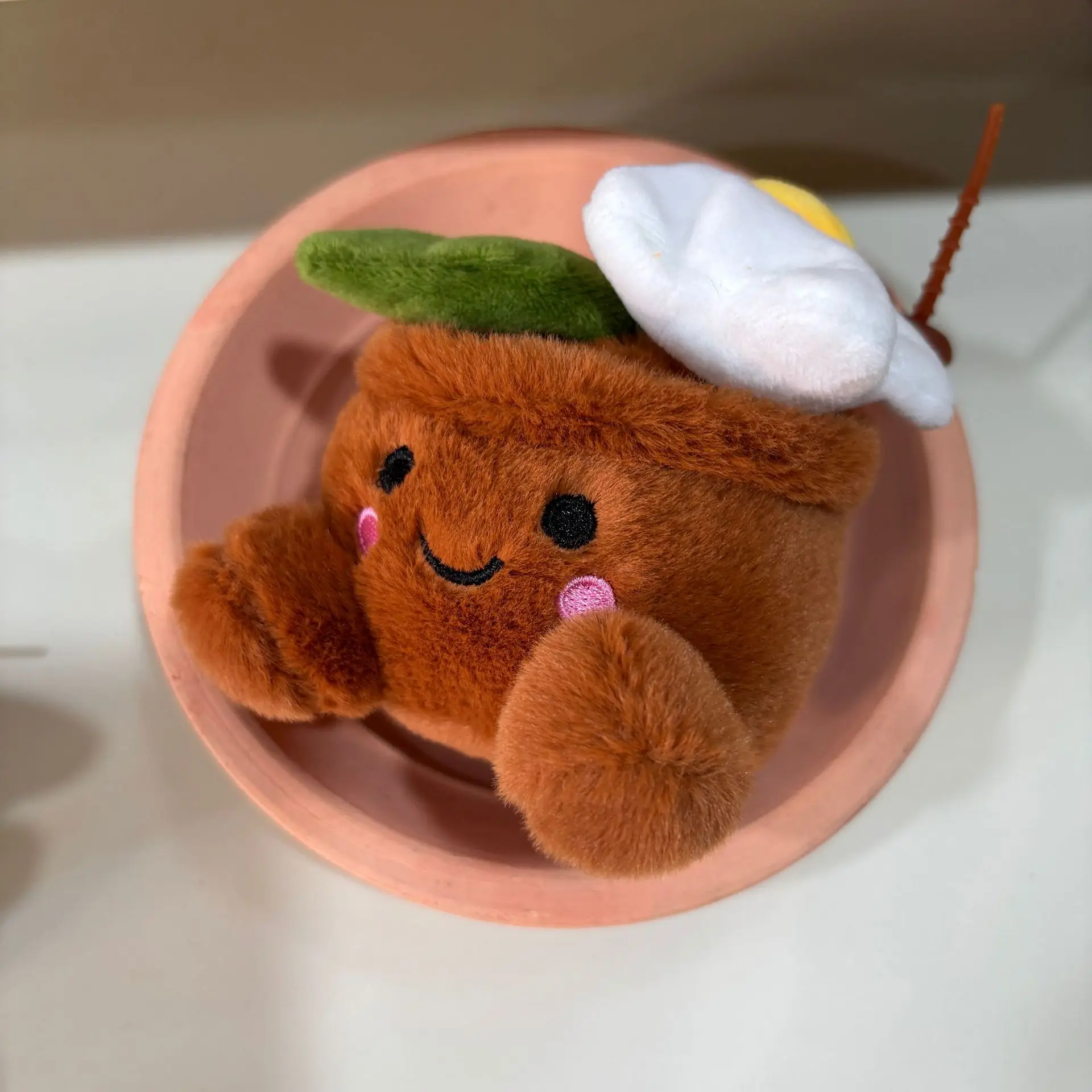 Cartoon Plüsch Puppe Spielzeug Nette Blumen Topfpflanzen Plüsch Puppe Schlüsselbund Simulation Blumen Plüsch Tasche Hängen Dekor Schlüsselbund Geschenk