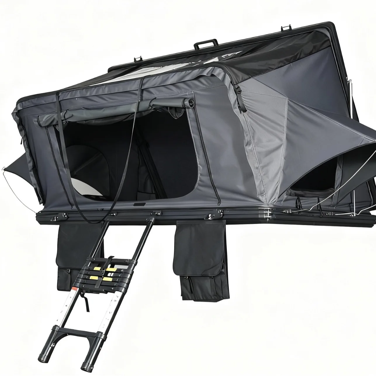 192 Factory Direct Car Roof Hard-Top Roof Tent Outdoor Camping Four-Season Waterproof 3000mm Double Layer Oxford Cloth 2