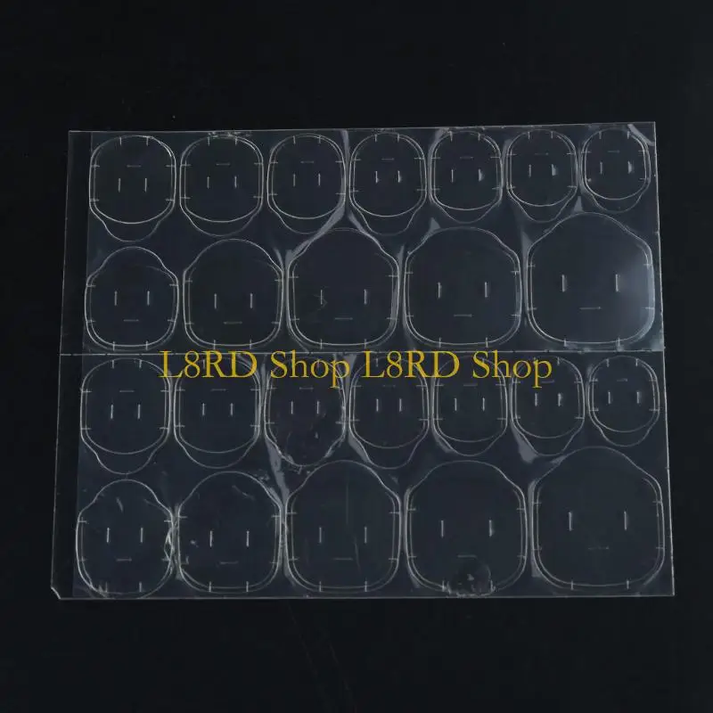 l8rd clear flexible fake tail สติกเกอร์เยลลี่ระบายอากาศได้แท็บกาวสองข้างสองด้าน