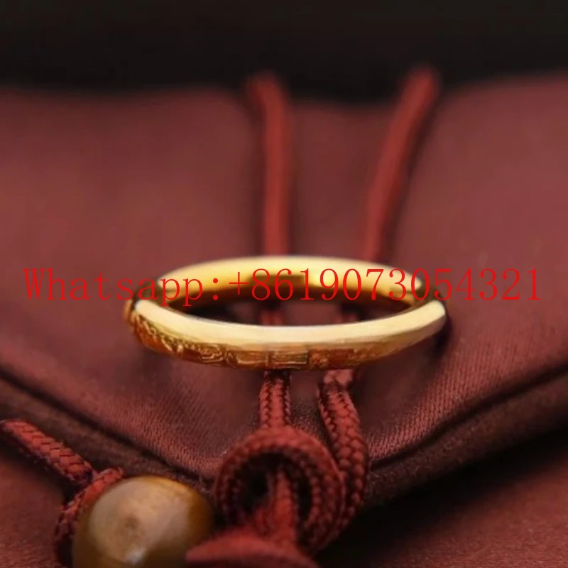 

Не выцветает золотое кольцо в китайском стиле, круглое кольцо подруги