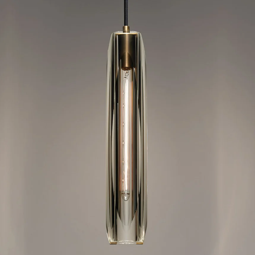 Modern Crystal Pendant Lights for Bedroom Bedside Entrance Hanging Lamp Decoration Ceiling Chandelier Brass Glass Bathroom Hotel