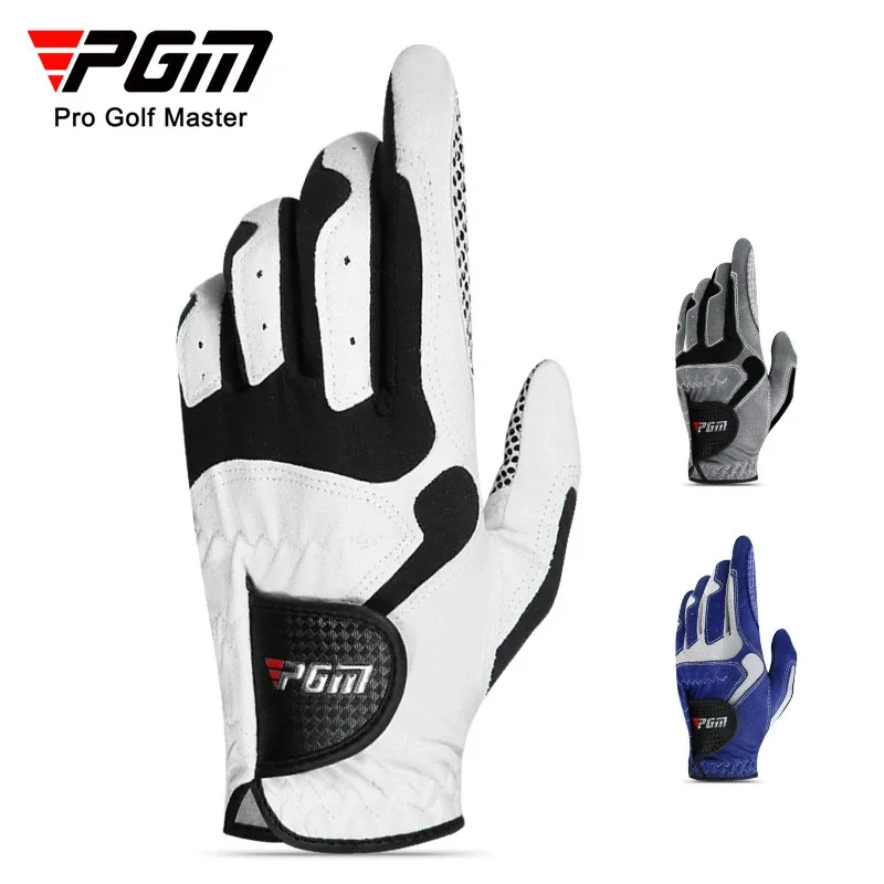 

PGM Professional Golf Gloves Microfiber Cloth Fabric Breathable Non-Slip Gloves Club Swing Putting Training Gloves ST017