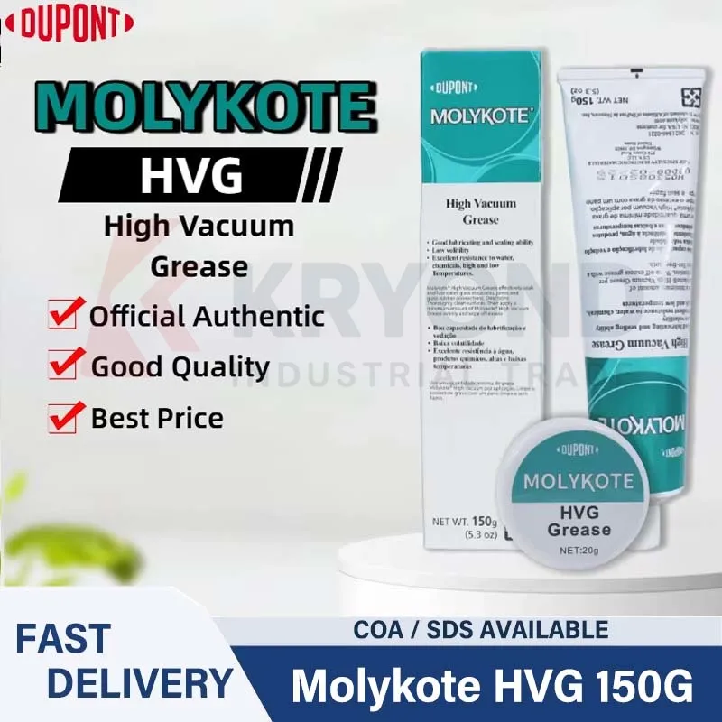 Molykote HVG 150G High Vacuum Silicone Grease Sealing Lubricant Multi Purpose for O Ring Plug Valve Vacuum System Assembly ProUs