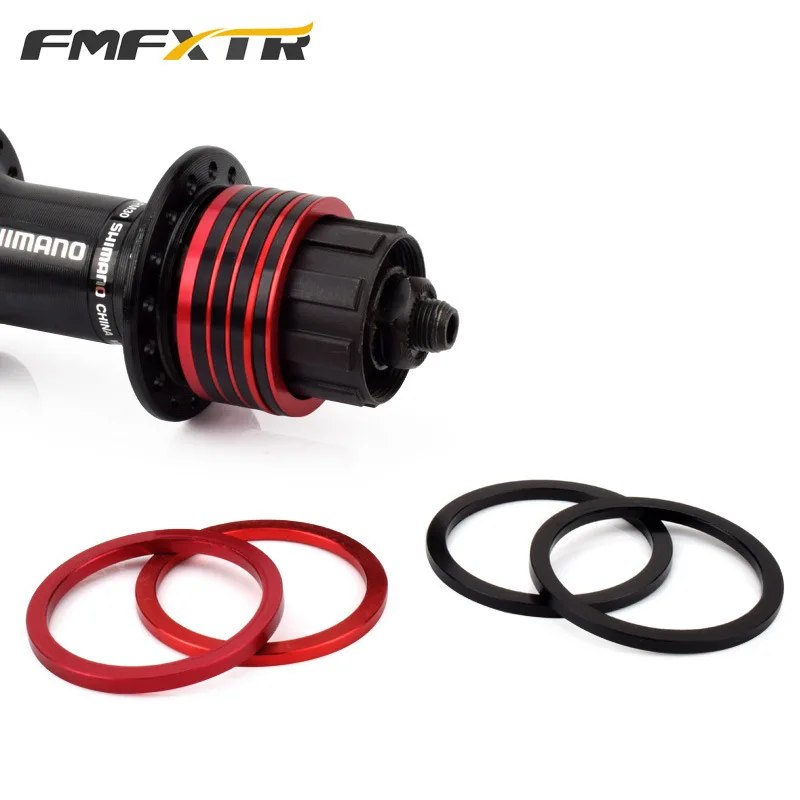 

Bicycle flywheel gasket mountain bike BB spindle spacer pedal hub base ring CNC aluminum alloy 1/1.5/2mm Flywheel drum gasket