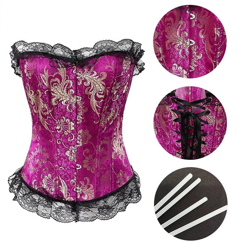 

Womens Sexy Corsets Gothic Bustier Vintage Plus Size Halloween Corselet Boned Retro Tops Burlesque Woman Tummy Slimming Sheath