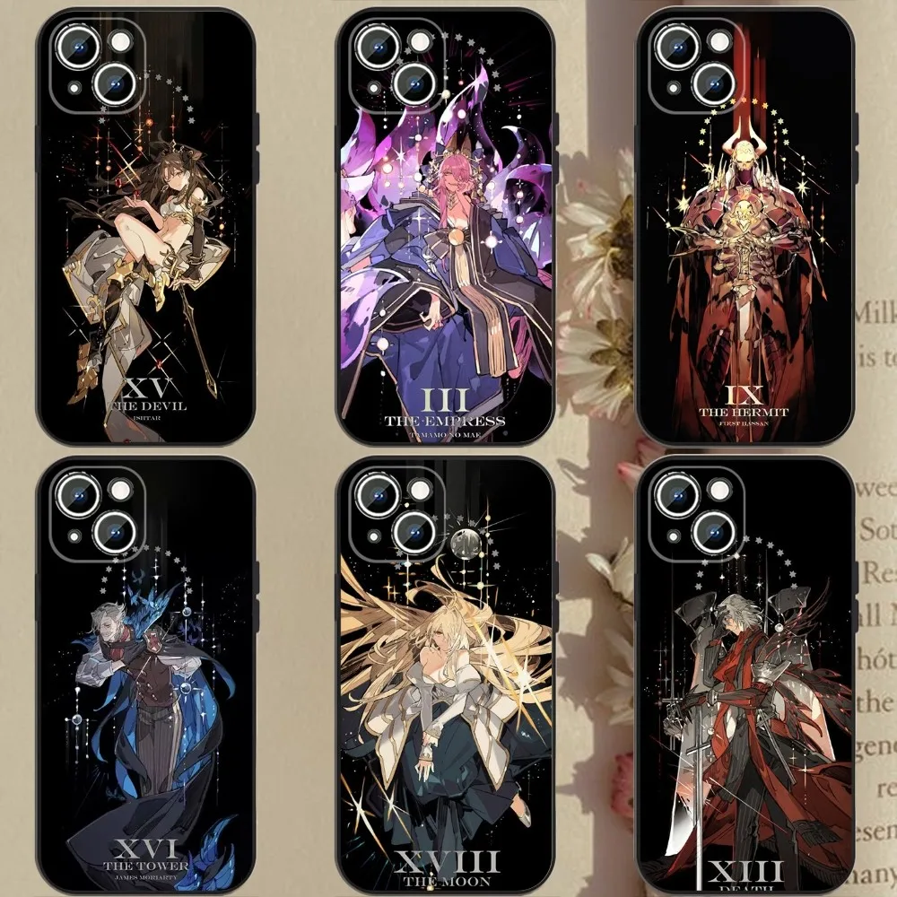 Fate-Grand-S Order Anime  Phone Case For Apple iPhone 15,14,13,12,11,XS,XR,X,8,7,Pro,Max,Plus,mini Silicone Black Cover