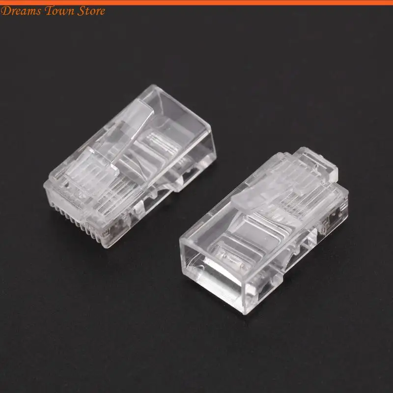 

HX6A CAT5E Modular Plug Gold Plated Connector 10P10C Cable Connector