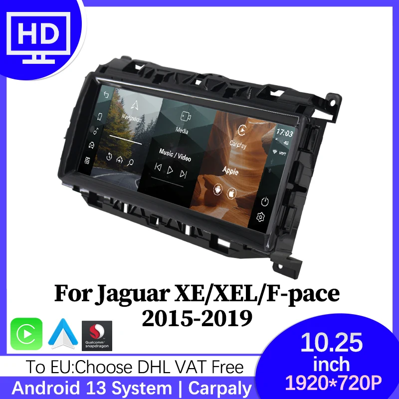 

Android 13 128G Car Radio Player GPS For Jaguar XE / XEL / F-pace 2015-2019 Wireless Carplay Auto Navigation Multimedia Player