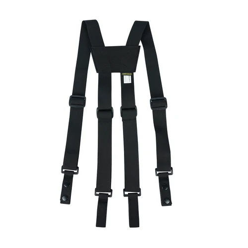 Imagen 2 del producto KUNN Tirantes tácticos Arnés de cinturón de servicio policial para hombres, Tirantes de cinturón de herramientas ajustables de 1,5 pulgadas con 4 accesorios de bucle