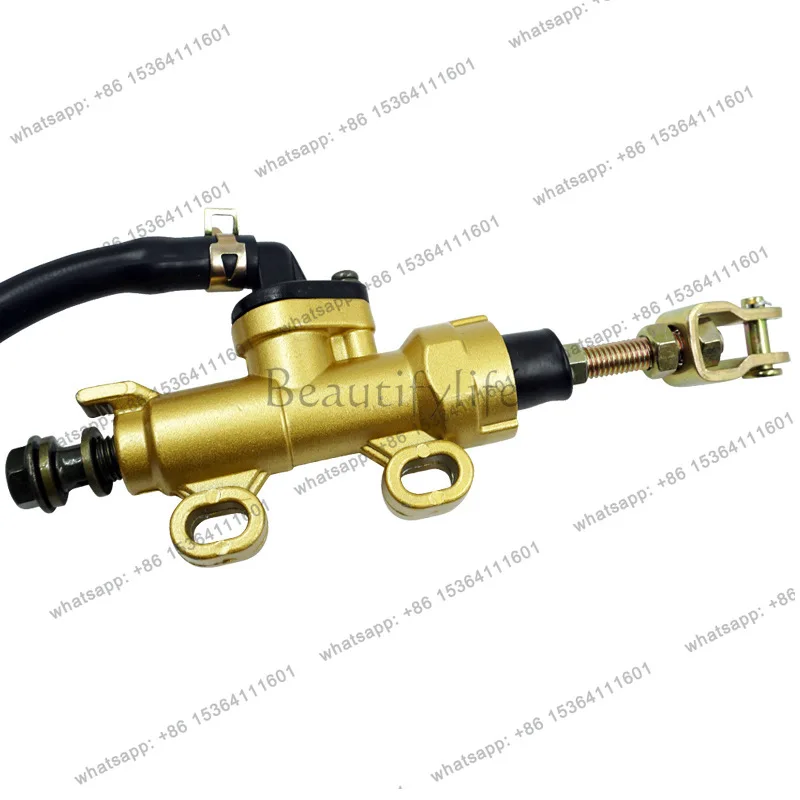 YJ Motorcycle Rear Brake Master Cylinder One Word Pump For CB400 Hornet250 Dadiyingwang Hydraulic Brake Modification