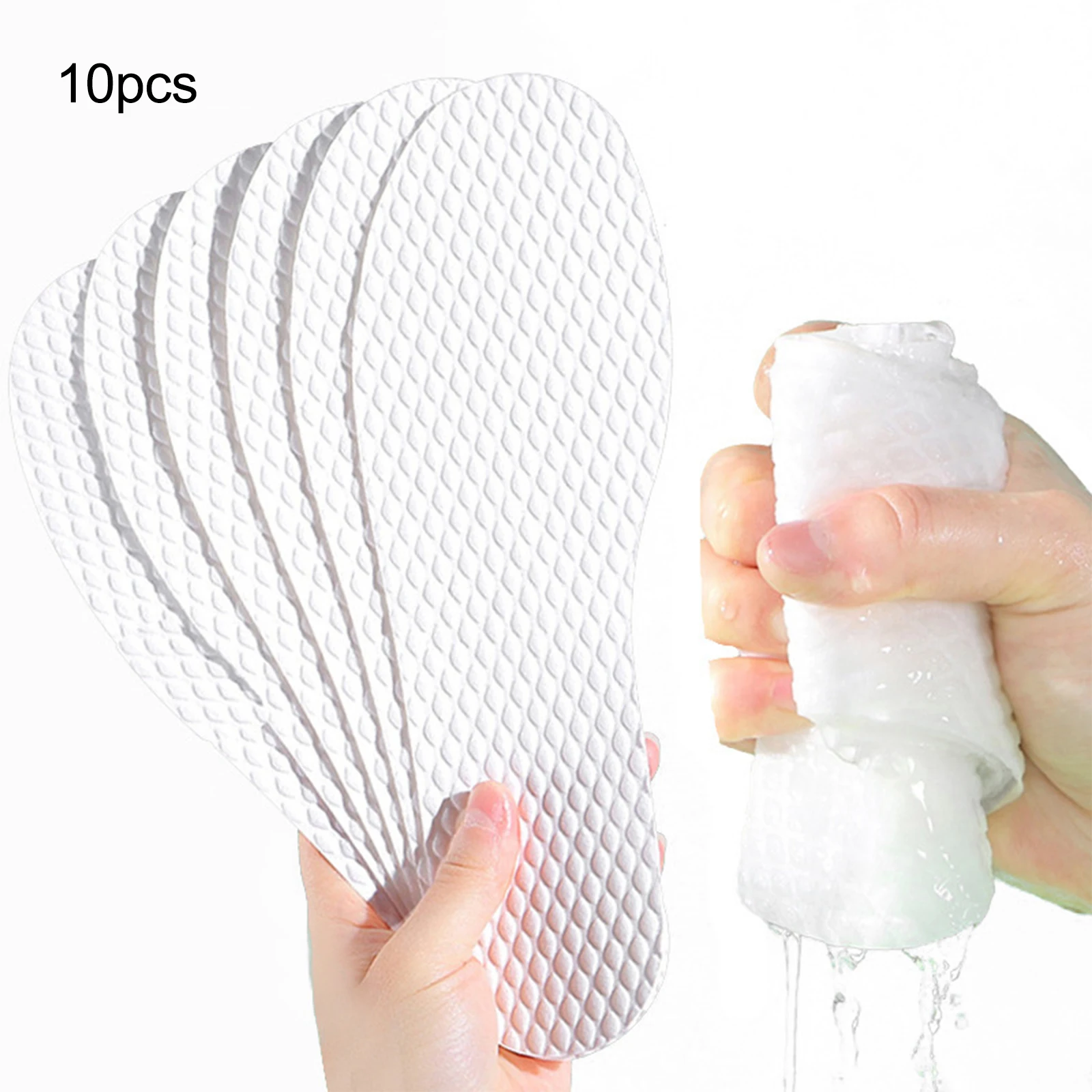 10x Disposable Shoe Liners Breathable Insoles Slim Barefoot Insoles Pad for Women High Heels Hiking Sneakers Men Jogging Sports