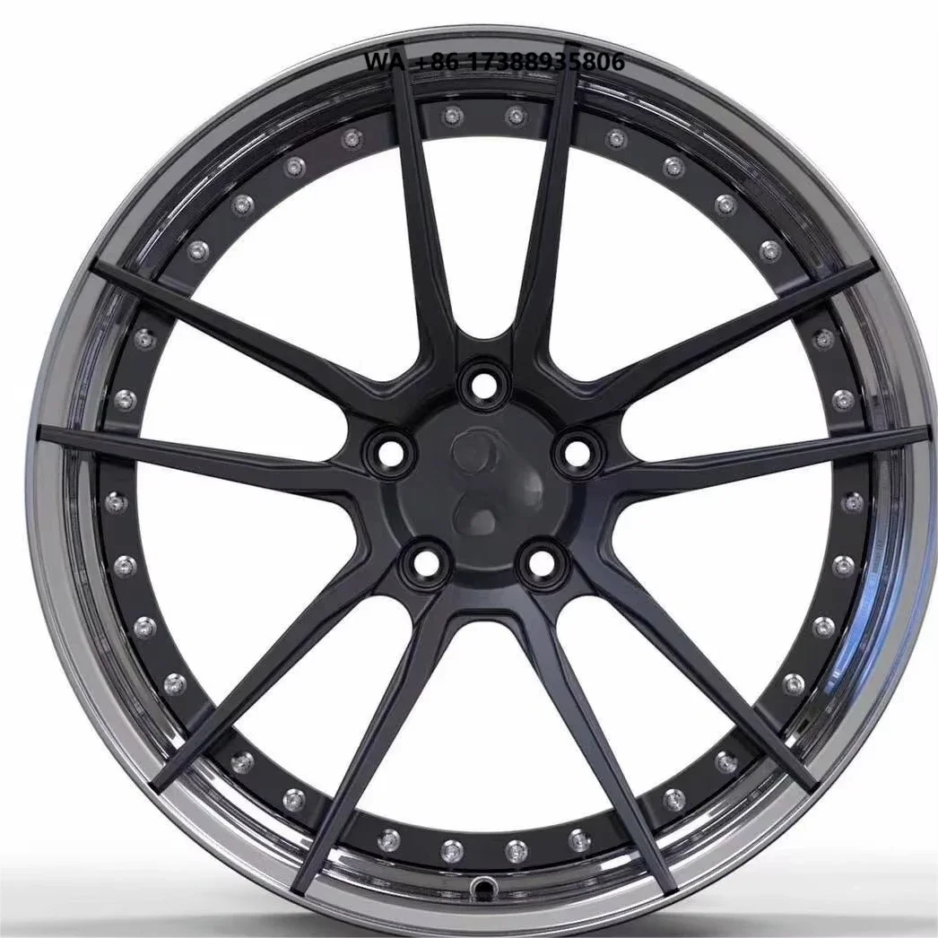 Personalized OEM Forged Aluminium Alloy Wheels-New Multi Spoke Design Replacement Black Car Wheels Alloy Passenger Car Wheels