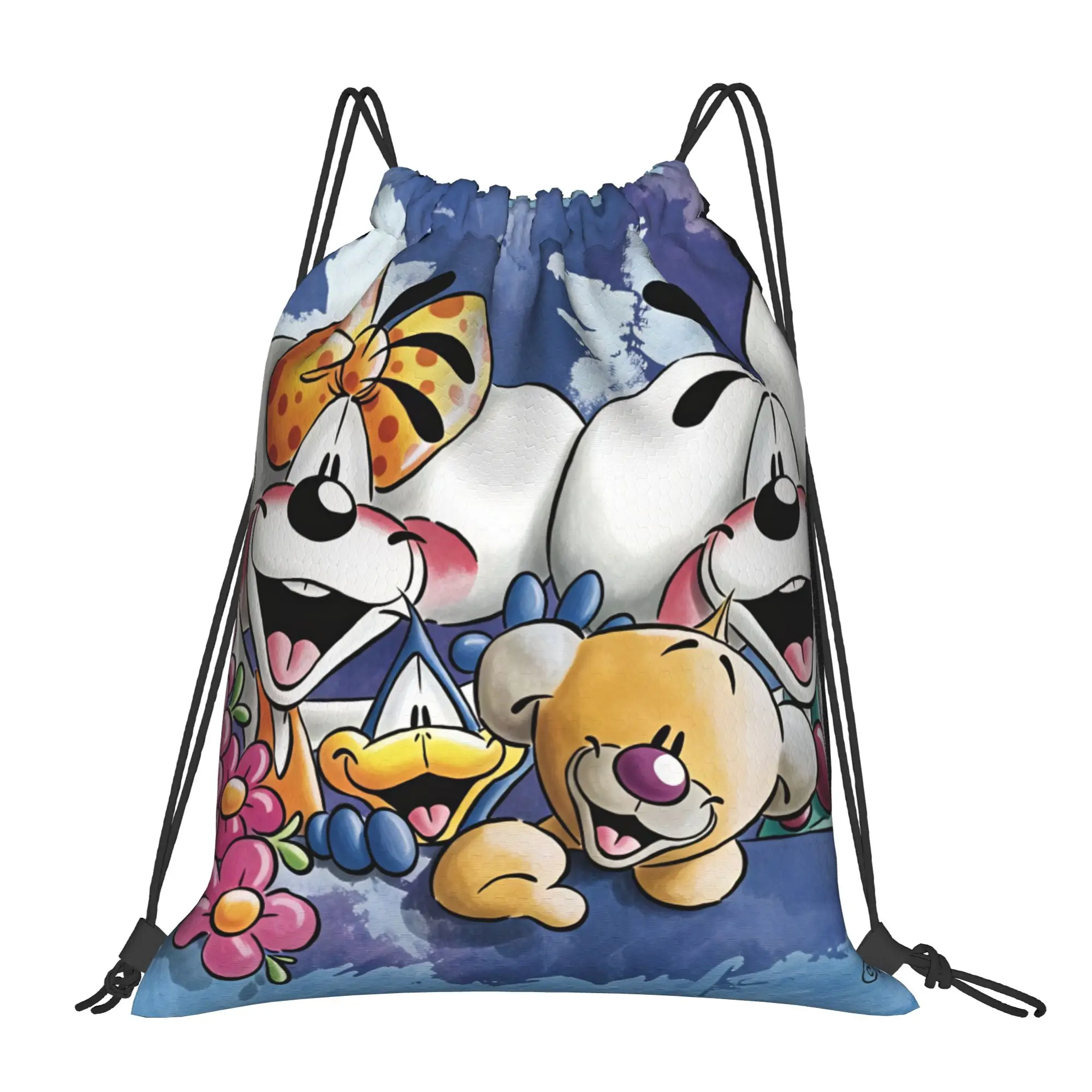 Drawstring Bag Cartoon D-Diddl Backpacks  Portable Portable Gym Fitness Sackpack String Bags For Men