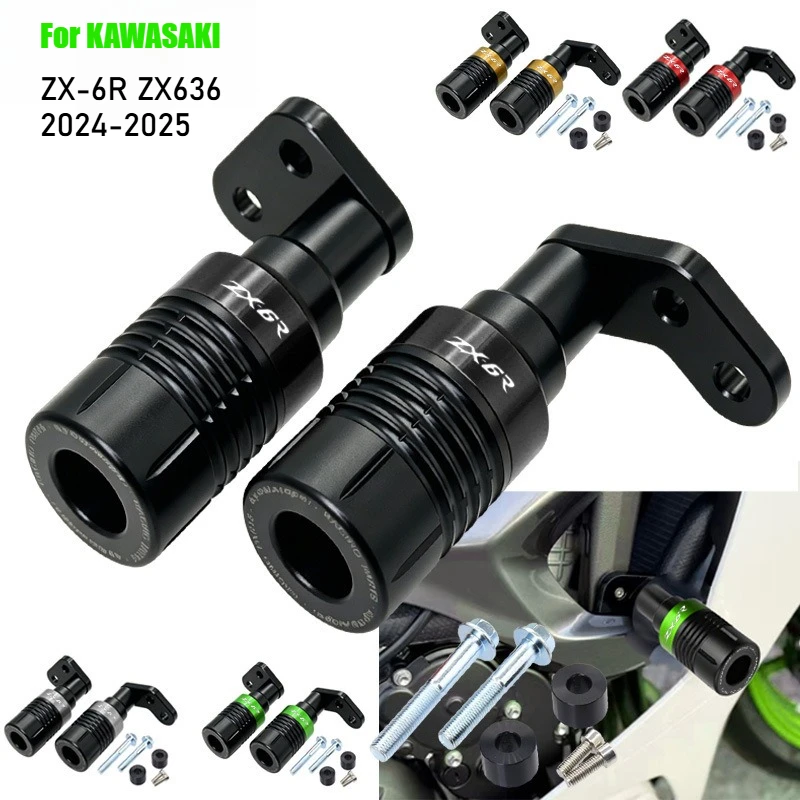 Protector de Motor y Chasis para KAWASAKI NINJA ZX-6R ZX636 ZX6R 2024 2025, Accesorios para Motocicleta