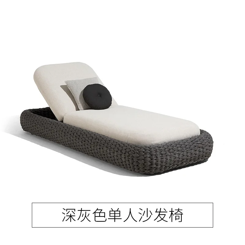 Hotel Outdoor Pool Side Chaise Chair Bed Teak Wood Rattan Modern Water Proof Chase Aluminum Swimming Pool Lounge Chair