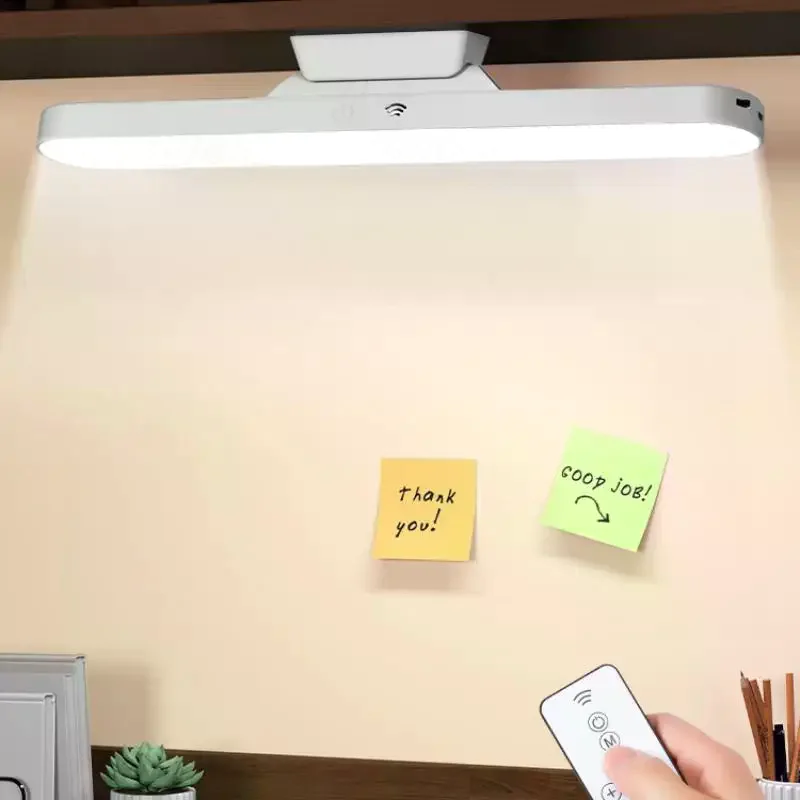 

Remote LED Desk Lamp Magnetic Hanging Night Light USB Rechargeable Table Lamp 3 Colors Reading Light For Cabinet Closet Wardrobe