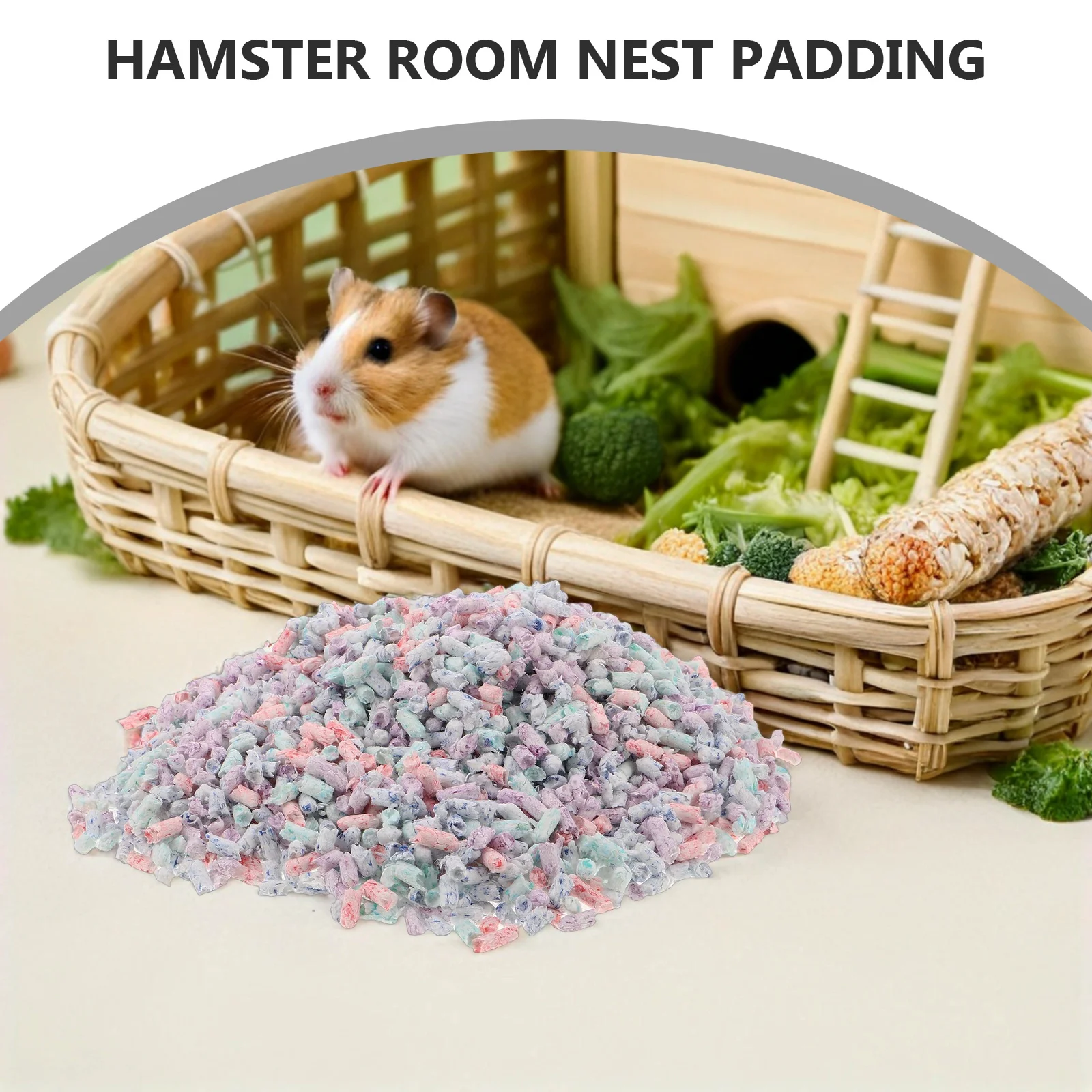 

1Set Hamster Bedding Paper Pulp Absorbent Odor Control Small Animal Bedding Litter for Hamsters Gerbils Hamster Substrate