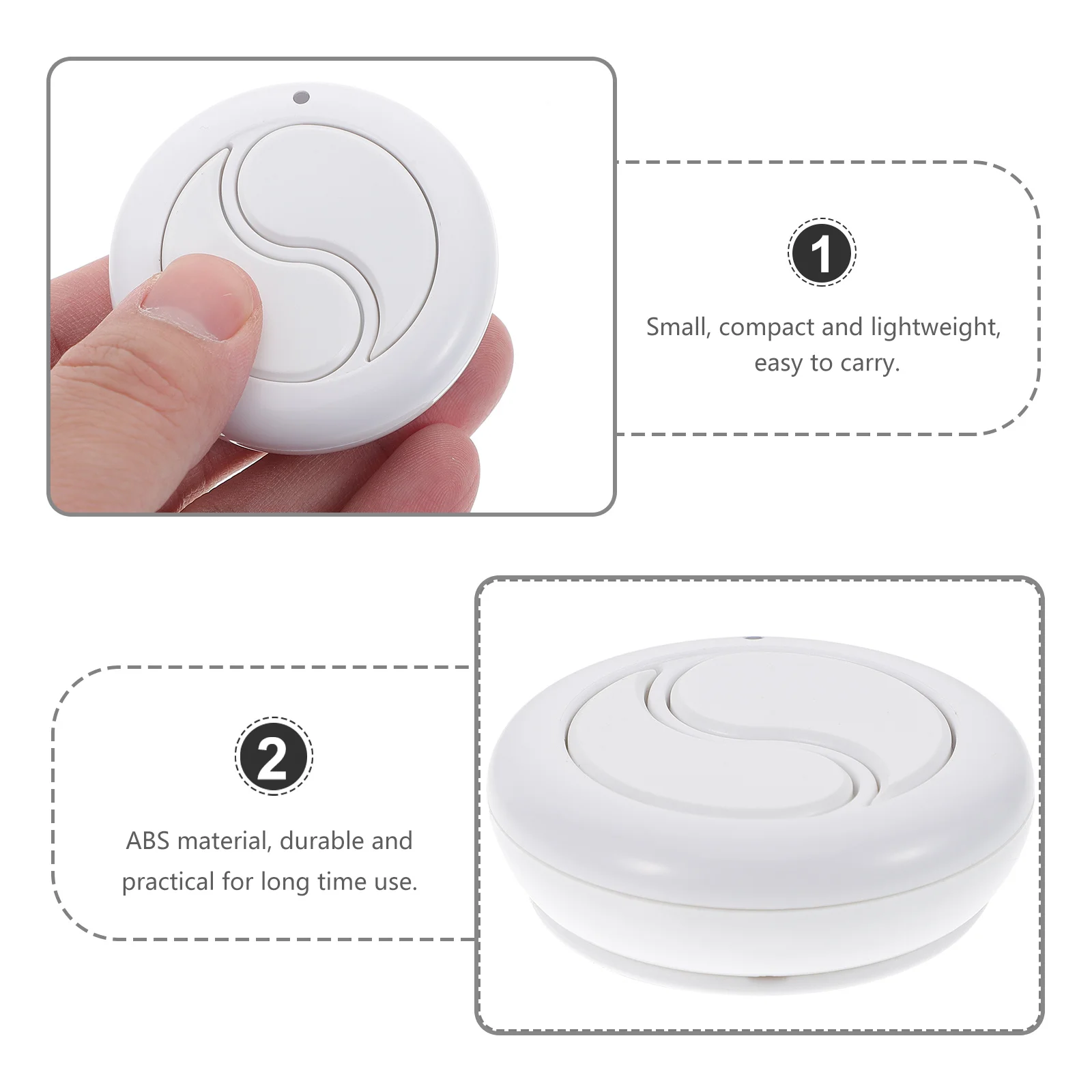 

Universal Garage Door Remote Controller Compact Lightweight Replacement For Linear Opener Included Button Remote
