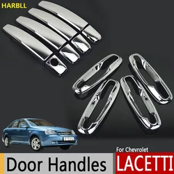 Chrome Exterior Door Handle Cover For Chevrolet Lacetti Optra Daewoo Nubira Suzuki Forenza Holden Viva Stickers Car Styling