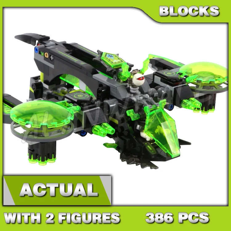 ตัวต่อ 386 ชิ้น Nexoes Knights Berserker Bomber MechaByter ชุด Vyro พร้อมปีกและดวงตาที่ถอดออกได้ 10816 ของเล่นตัวต่อที่เข้ากันได้กับโมเดล