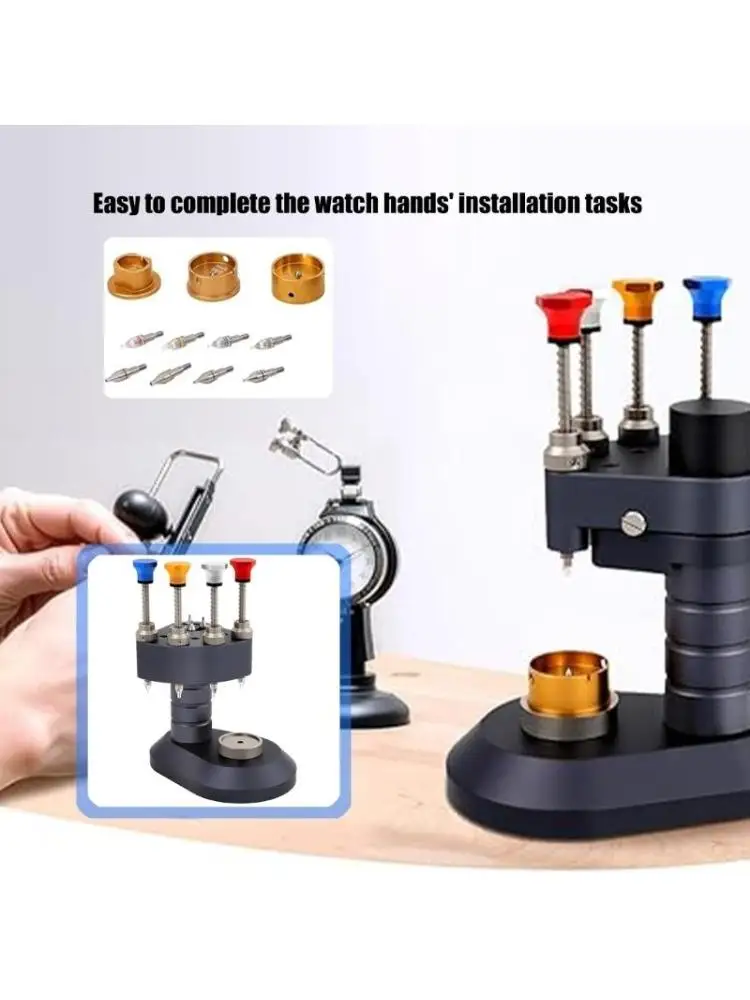 

4-контактный набор прижимных лапок для стрелок часов, стальной штуцер для установки иглы для часов, настройка установки