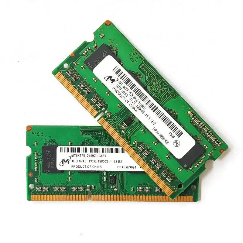 Micron DDR3 RAMS 4 Гб 1600 МГц память для ноутбука DDR3 4 Гб 1RX8 PC3L-12800S-11-11-B2 1,35 в