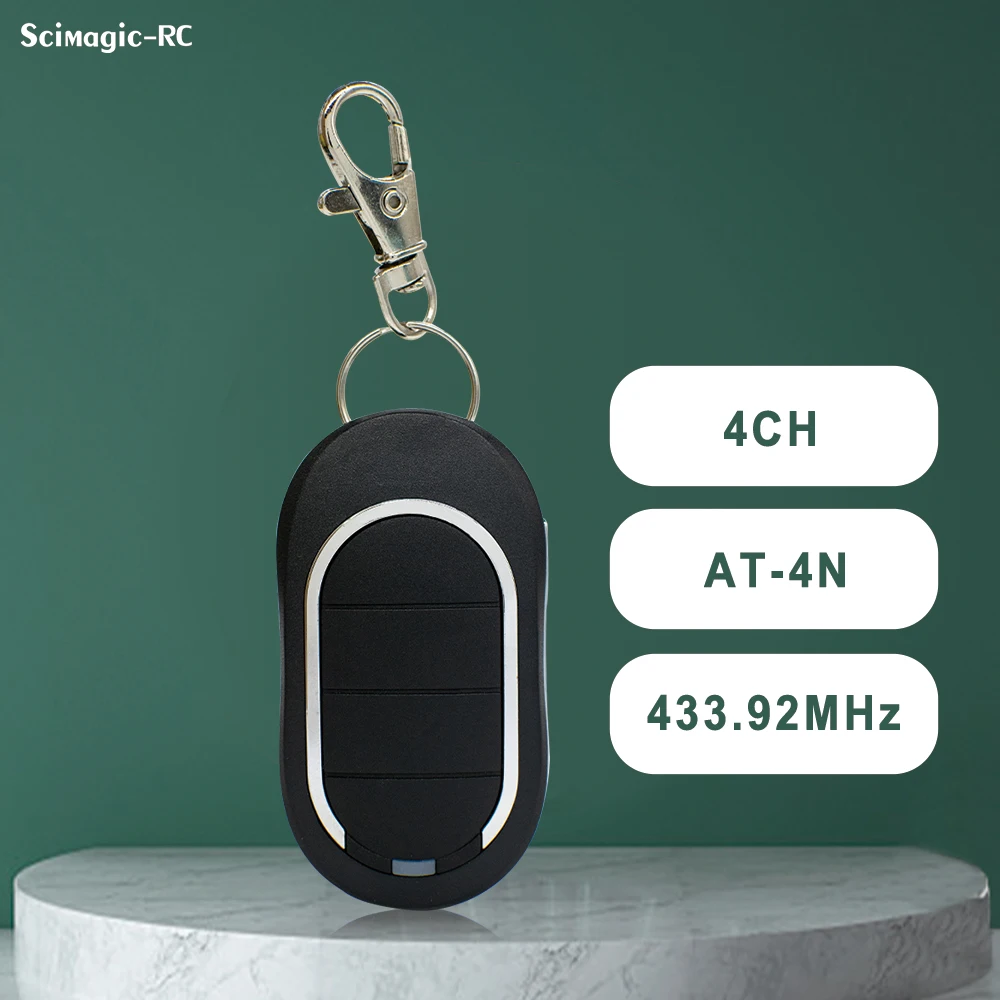 

1/2/3/5PCS Compatible with Alutech AT-4N 433MHz Rolling Code Garage Door Remote Controls 433.92 MHz Opener Keychain