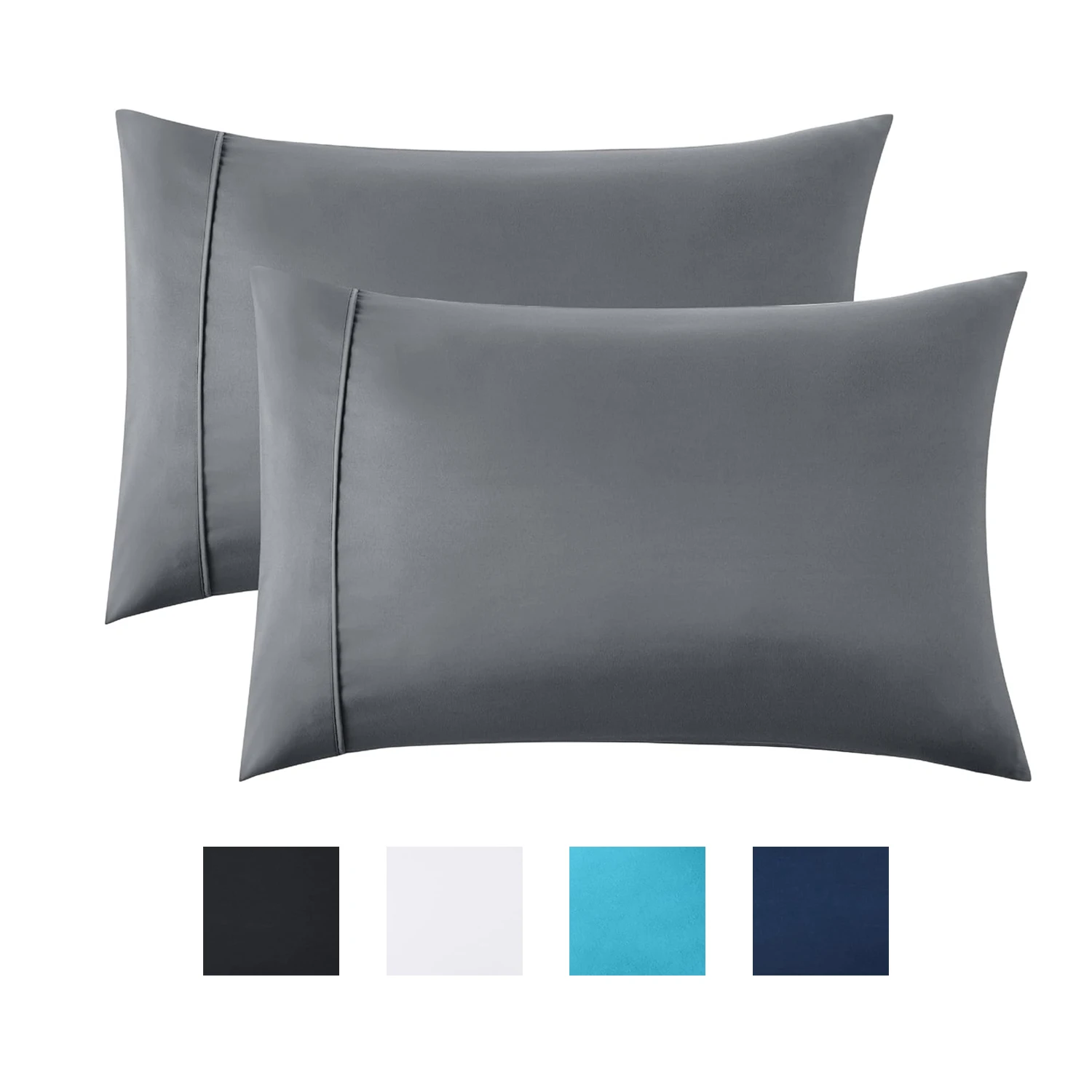 Cosy House Collection Luxury Cooling Rayon Derived from Bamboo Blend Ultra Soft Pillow Cases - Pillowcases with Envelope Closure