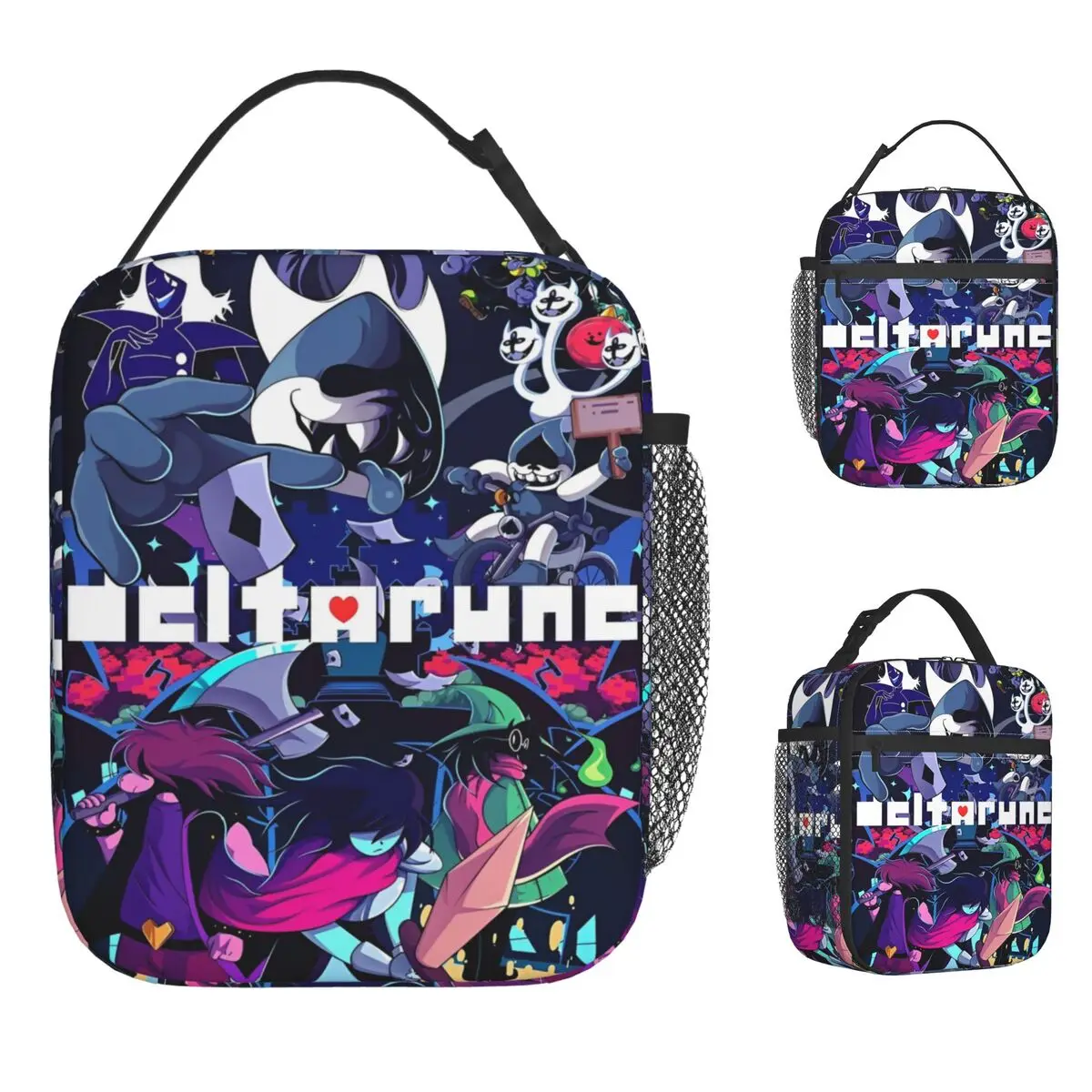 

Deltarune Lunch Bag Game Aesthetic Lunch Box For Men Picnic Portable Cooler Bag Oxford Print Thermal Tote Handbags