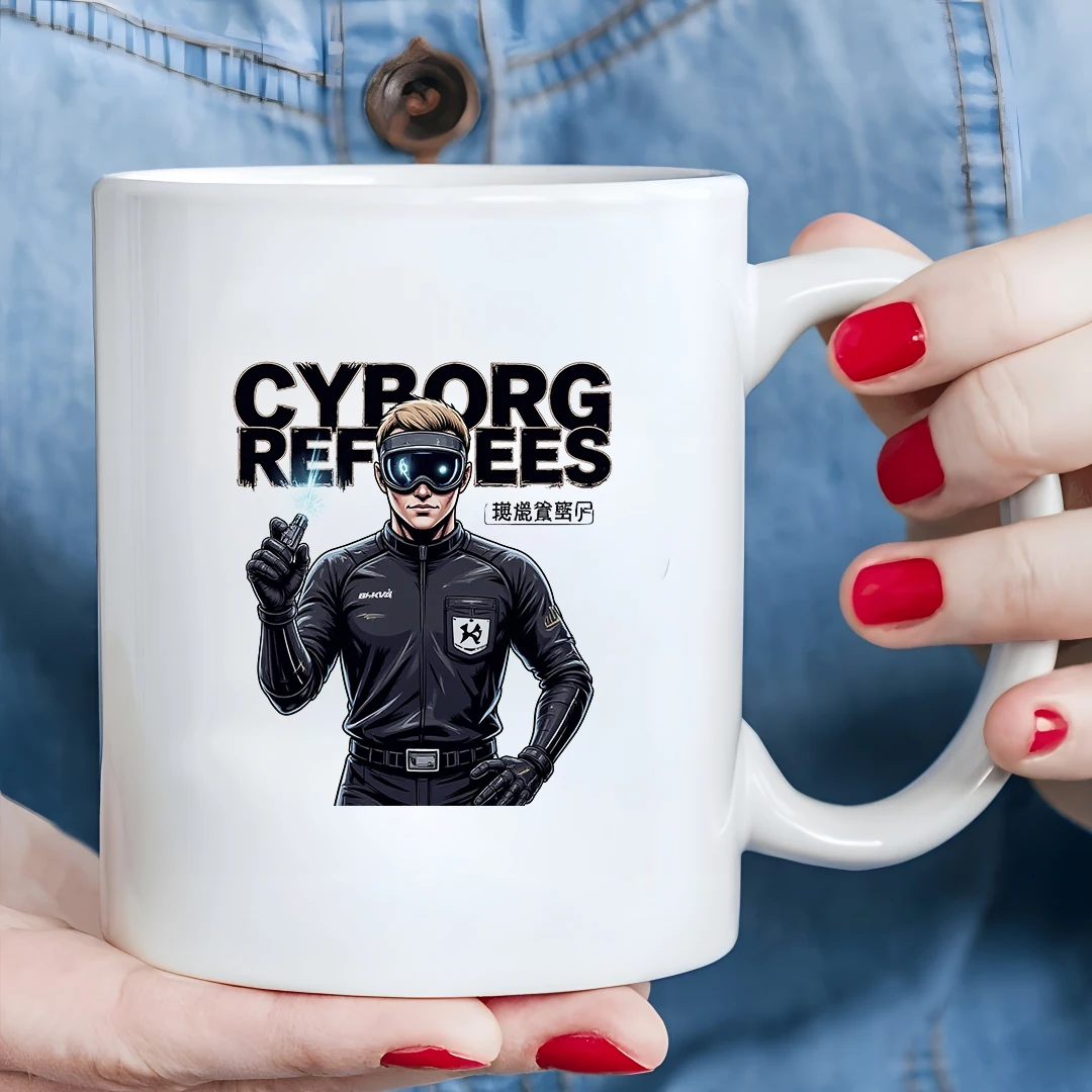 

Cyberpunk Referee Mug + Cool Tech Cup + Kids Multi-functional Cup - Christmas Family Gift Office Cup
