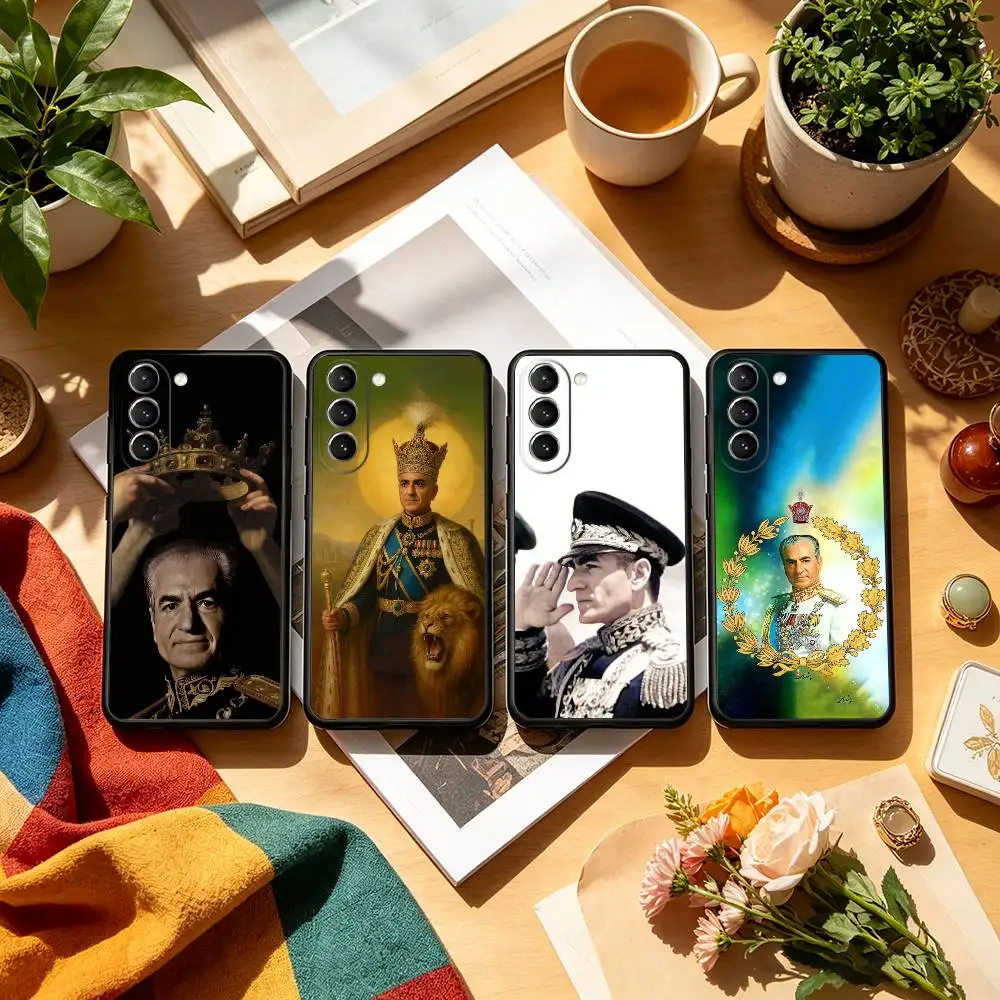 Mohammad Reza P-Pahlavi Iran  Phone Case Black Silicone Soft For Samsung S26,S25,S24,S23,S22,S21,S30,Ultra,Plus,Fe,Lite