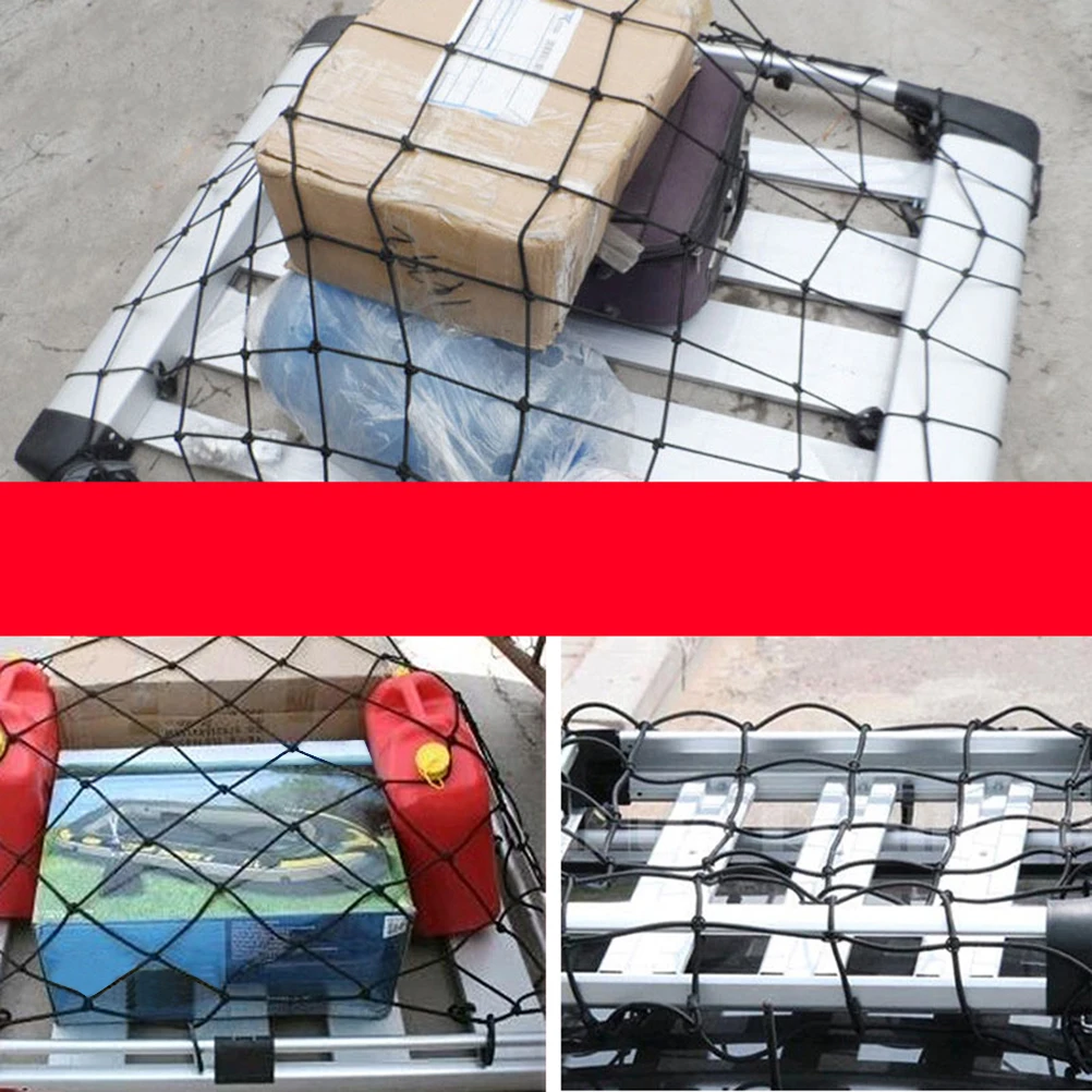 

Elastic Mesh Car Roof Rack Basket Net Strong Texture Anti Sun Cargo Carrier Storage Solution Universal Fit Small Size Car