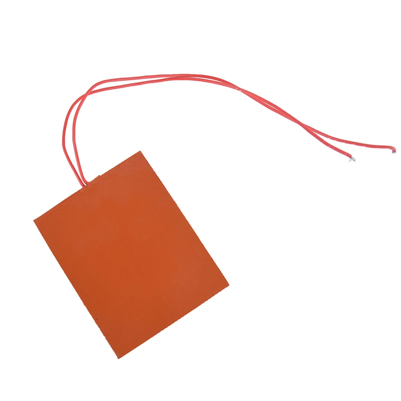 100x80 مللي متر 12 فولت 20 واط ساخنة السرير لوحة سخان سيليكون التدفئة حصيرة للطابعة ثلاثية الأبعاد #5