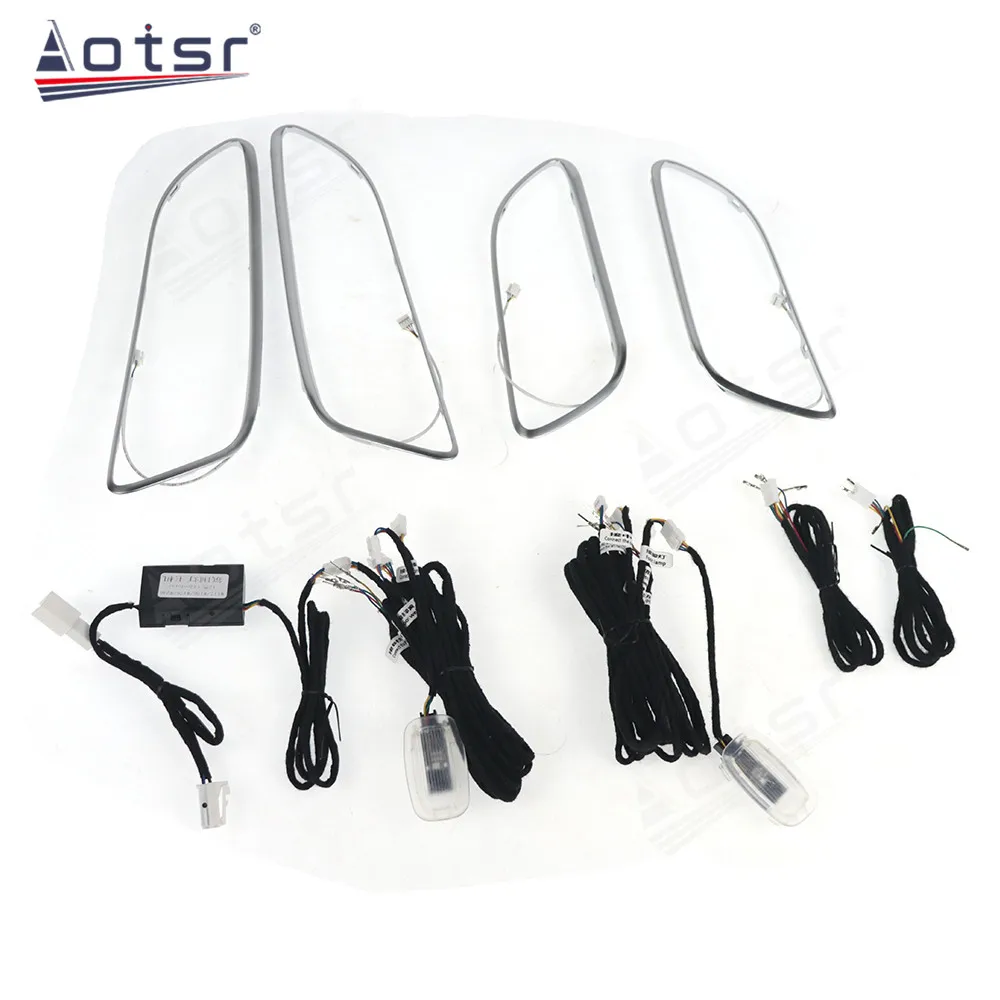 Car Ambient Lights APP Control 64 Colors Wireless LED Interior Kit with Music Sync Easy Installation For Benz GLA CLA A B