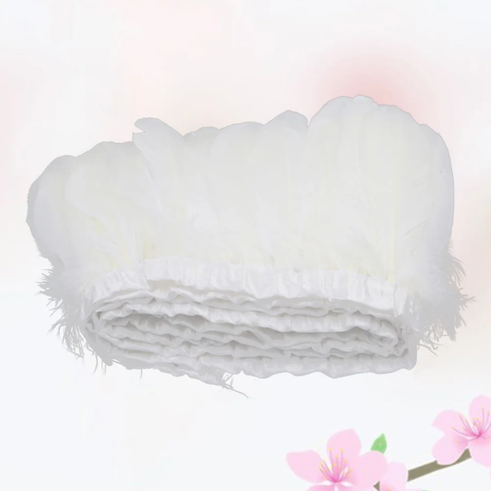 

2M Natural Goose Fringe Trim White For Diy Craft Hat Dress Shoe Decoration Large Draped Trimming Edge Fringe Diy